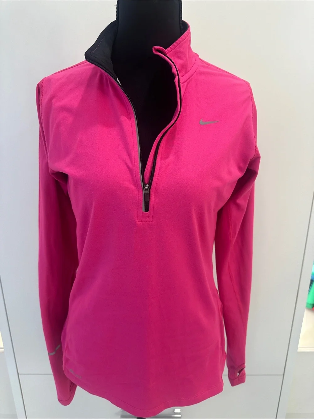 Nike Hot Pink Half-Zip Performance Top